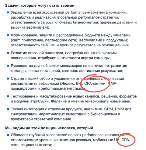 🤔Циан в поиске Performance Marketing Team Lead