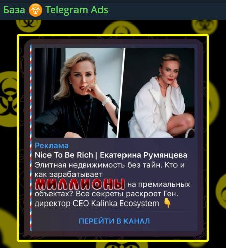 🤓Алярм. В Телеграм Адс замечена  Румянцева.