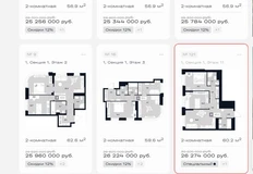 🤔Например, ТОЧНО стартовали в Южном Тушино с двушками от 25,25 миллионов