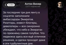 🤓В каком-то закрытом чате дубайских риэлторов проскочила идея всем месте качать тему «покупайте наших слонов, не смотря ни на что»