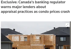 🤔Финансовый регулятор Канады прелупредил крупнейшие банки о рисках при выдаче ипотек на квартиры в новостройках, поскольку цены на кондоминиумы начали резко падать