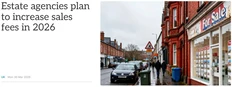 🤓В Великобритании агентства недвижимости планируют повысить комиссии за продажу жилья в 2026 году, об этом заявили около 64% компаний