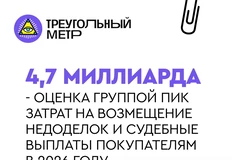 🤓4,7 миллиарда планирует потратить ПИК на выплаты по судам и претензиям дольщиков
