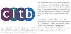 🤓В Великобритании CITB совместно с полицией Эссекса расследовали мошенничество с экзаменами HS&E (Health, Safety and Environment), необходимыми для строительных карт