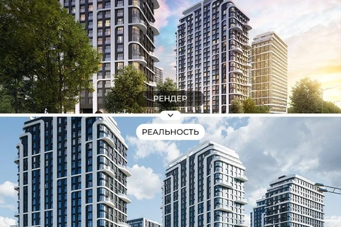 🤓Обычно в буклетах трава гуще, небо ярче, фасады интереснее. А вот вам реальность, которую воплотил Донстрой во втором квартале «Острова» в Мнёвниковской пойме