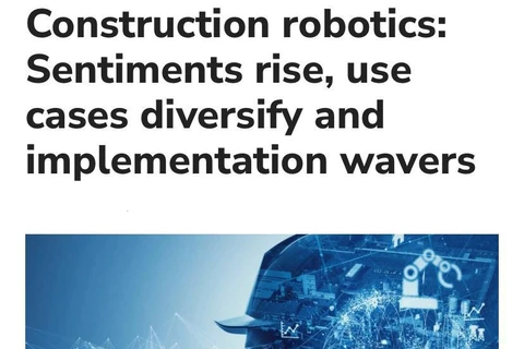 🤓В мировой строительной отрасли сложился парадокс: чем больше растёт интерес к робототехнике, тем меньше компаний реально её внедряют