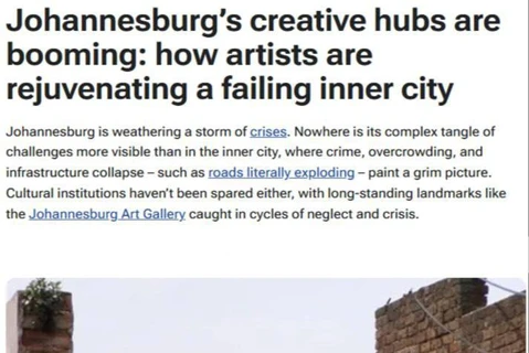🤔В Южной Африке, в центре Йоханнесбурга, который долгие годы ассоциировался с преступностью, упадком и разрушающейся инфраструктурой, неожиданно началось оживление рынка за счёт творческих индустрий