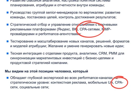 🤔Циан в поиске Performance Marketing Team Lead