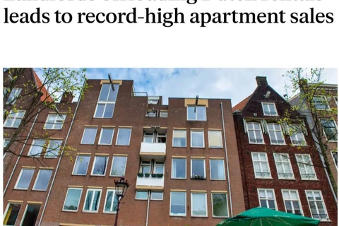 🤓В Нидерландах наблюдается массовый отток частных инвесторов из сектора арендного жилья, за год количество выставленных на продажу объектов выросло на 51 000, достигнув 112 000