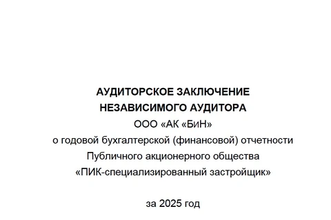 🤓Аудит ПИКа за 2025 год. Отдельных строк по затратам «реклама и маркетинг» в отчете нет