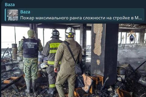 🤔Началось. После вчерашнего пожара на стройке Алкона с гибелью 8 человек, начались задержания руководящего состава компании