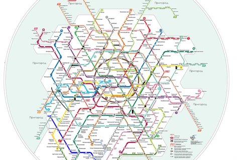 😂Изучаем круглую схему столичного метро до 2050 года.  Впечатляет