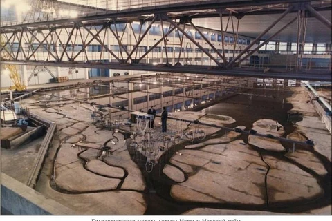 🤓За 40 лет до массового появления  намывных новостроек Васильевского острова — динамику водных потоков Невы моделировали так