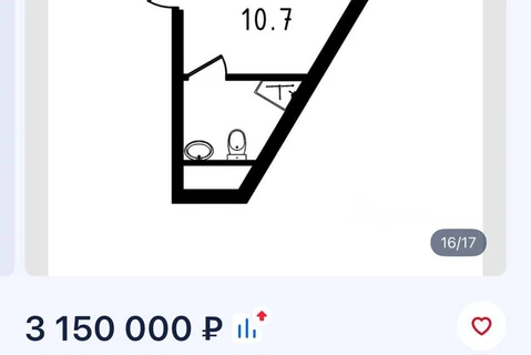 😂Кто-то ушлый продает кладовку без окон в Эталон Сити под видом жилья1